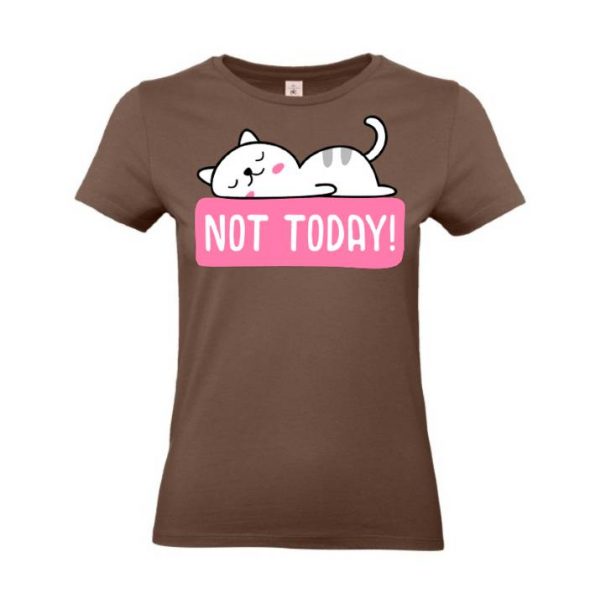 dámske tričko mačka not today