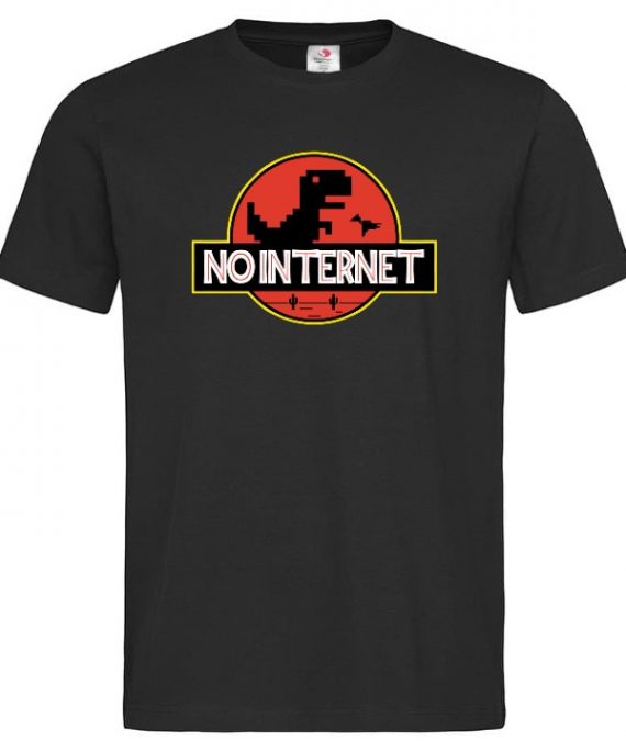 No internet cierne tricko