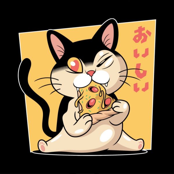 detial potlace Pizza cat