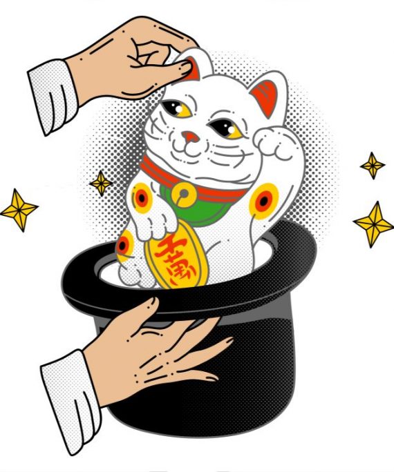 detial potlace magic cat