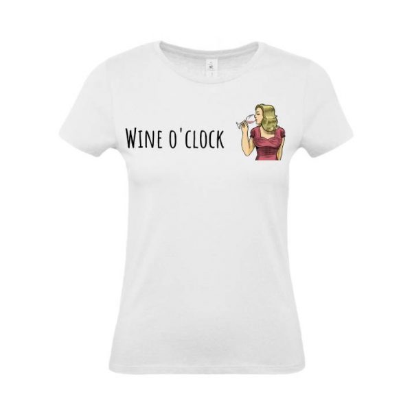 damske tricko wine o clock