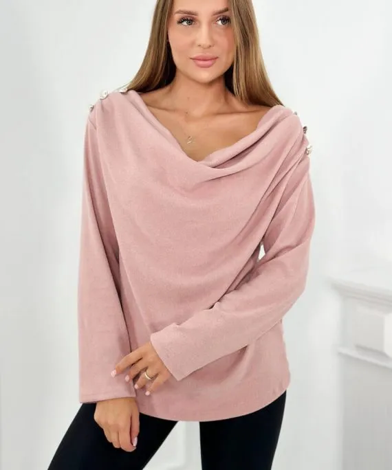 Elegantný top s gombíkmi Jane