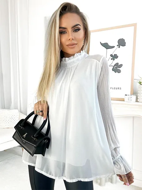 biela elegantna bluzka