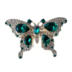 Brošňa green Butterfly